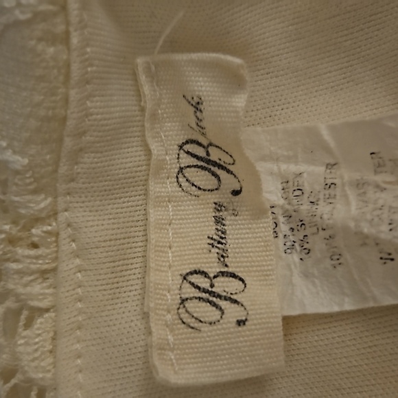 BRITTANY BLACK Ivory Lace Blouson Poncho Style Dolman Sleeve Blouse XL - Picture 5 of 6